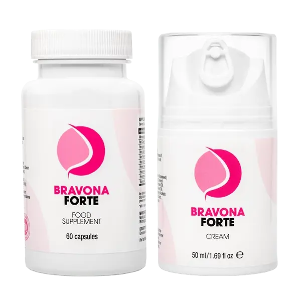 BRAVONA FORTE Capsule și cremă pentru mărirea sânilor