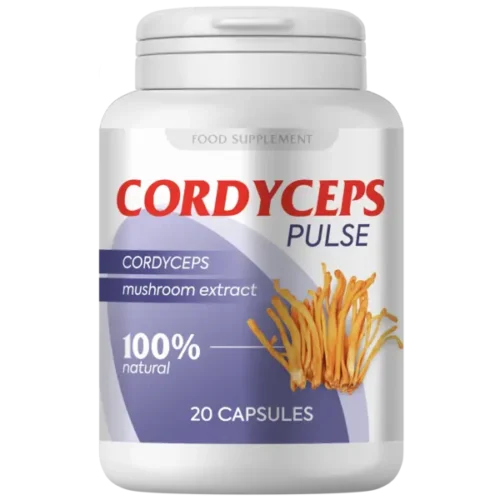 Cordyceps pulse Supliment alimentar biologic activ (capsule) pentru sănătatea articulațiilor, a sistemului cardiovascular, pentru potență, în caz de diabet și prostatită