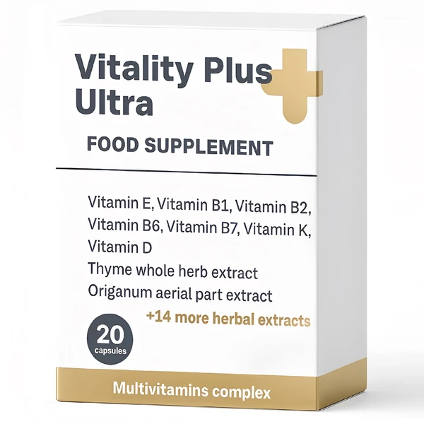 Vitality Plus Ultra Capsule pentru articulații, prostată, normalizarea tensiunii arteriale și întărirea generală a organismului (complex multivitaminic)